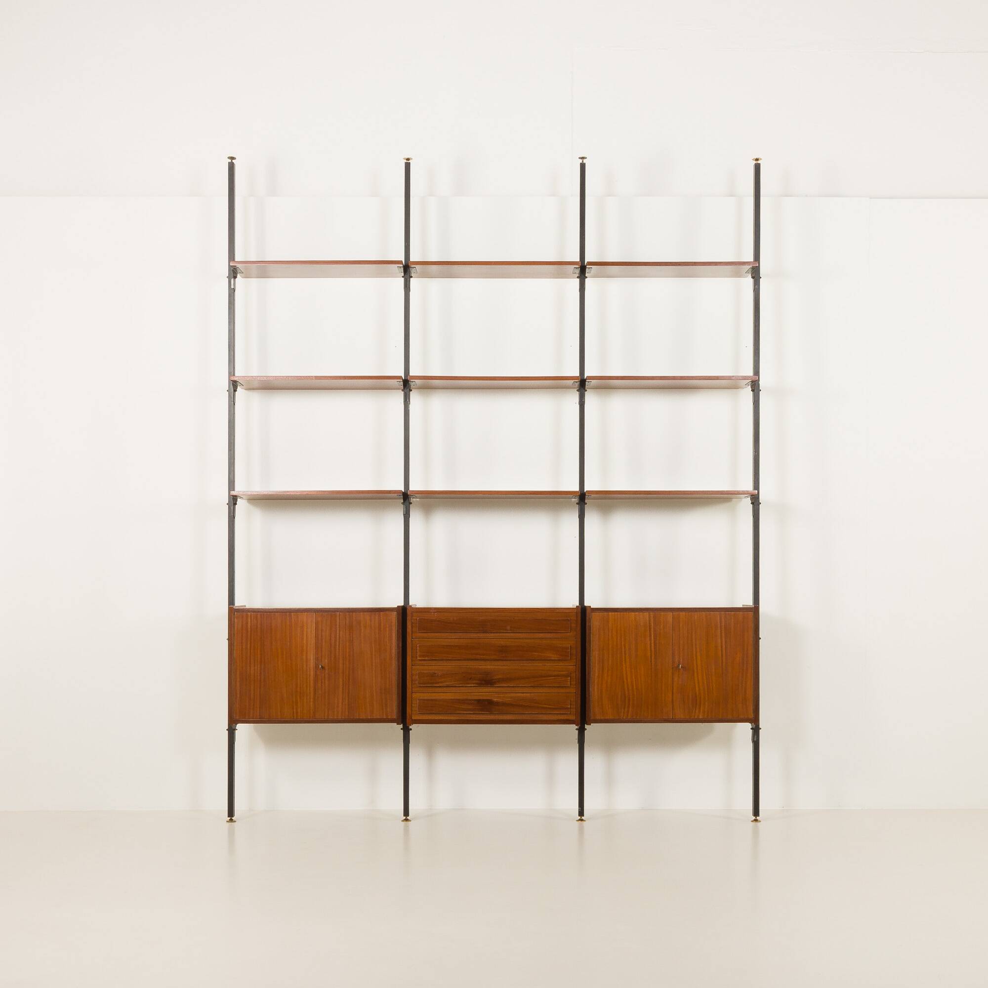 Italian mid century  floor to celling room divider or a bookcase.