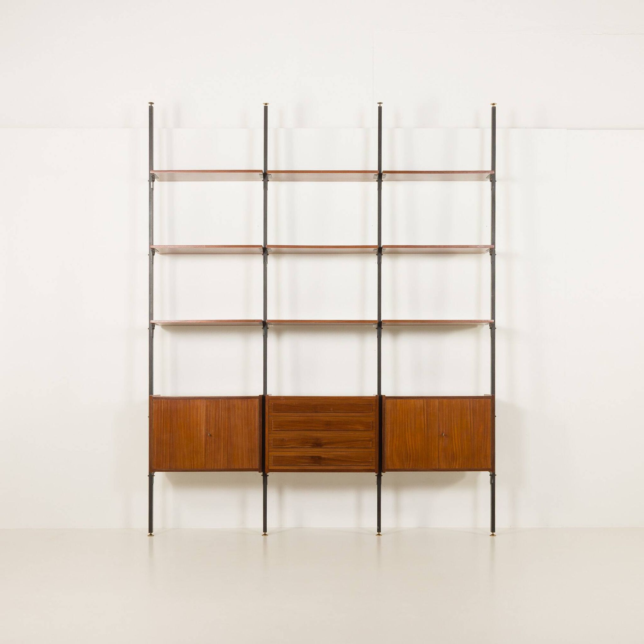 Italian mid century  floor to celling room divider or a bookcase.