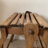 Old foot walk in solid wood