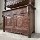 Meuble auvergnat brutaliste art populaire 1890