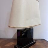 Ceramic lamp with rose decoration