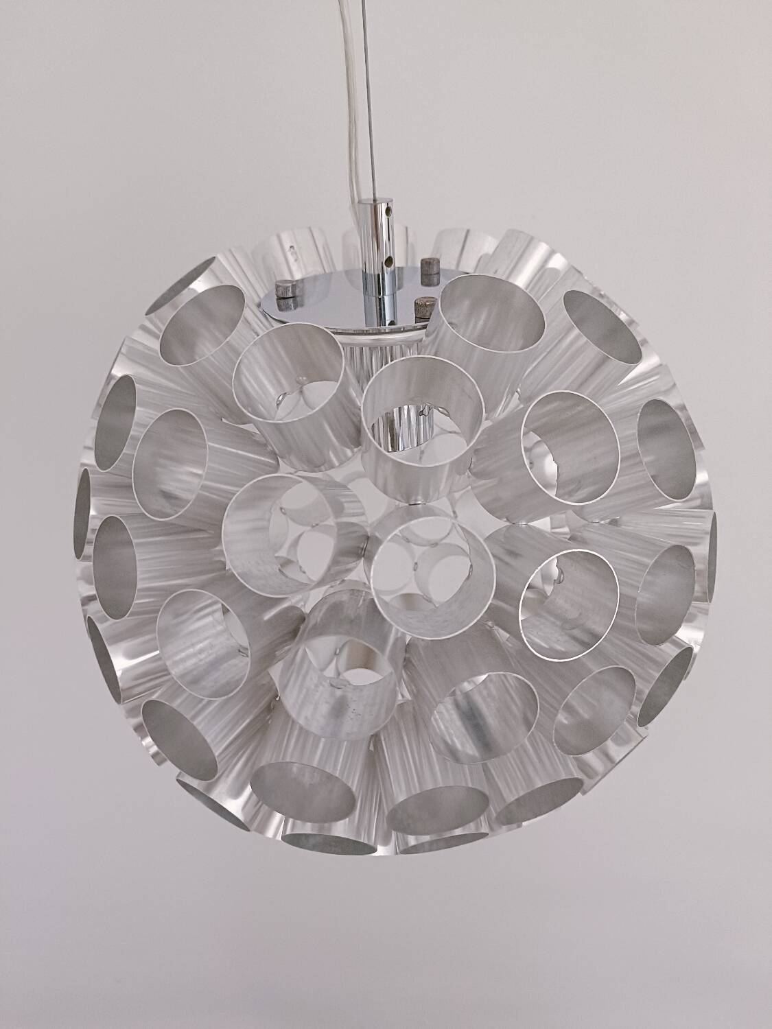 Space Age aluminium lamp