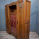 Art Deco library in carved walnut, circa 1930