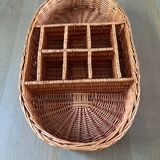 Vintage Rattan Serving Tray