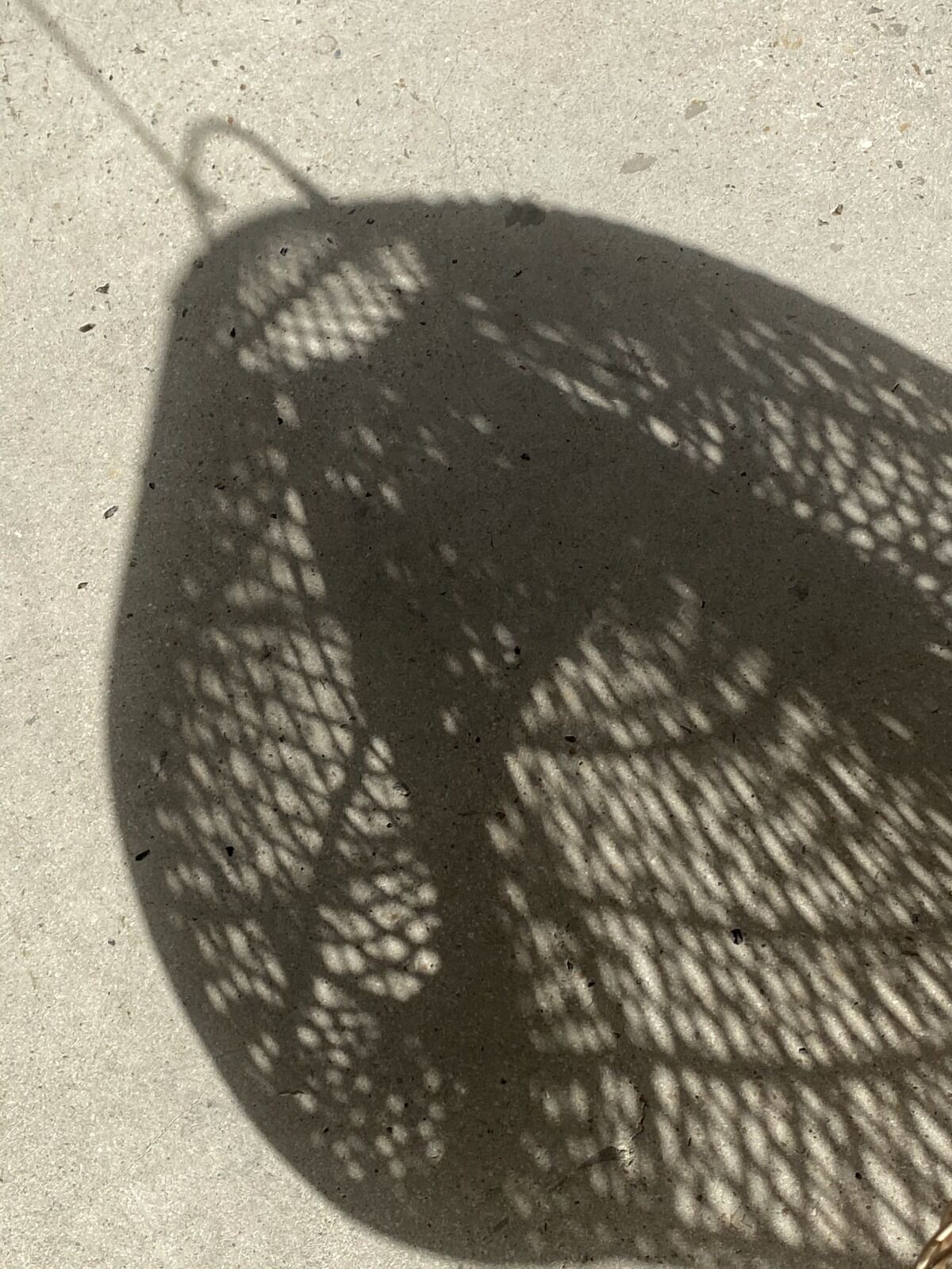 Small rattan lampshade in the shape of a braided hat