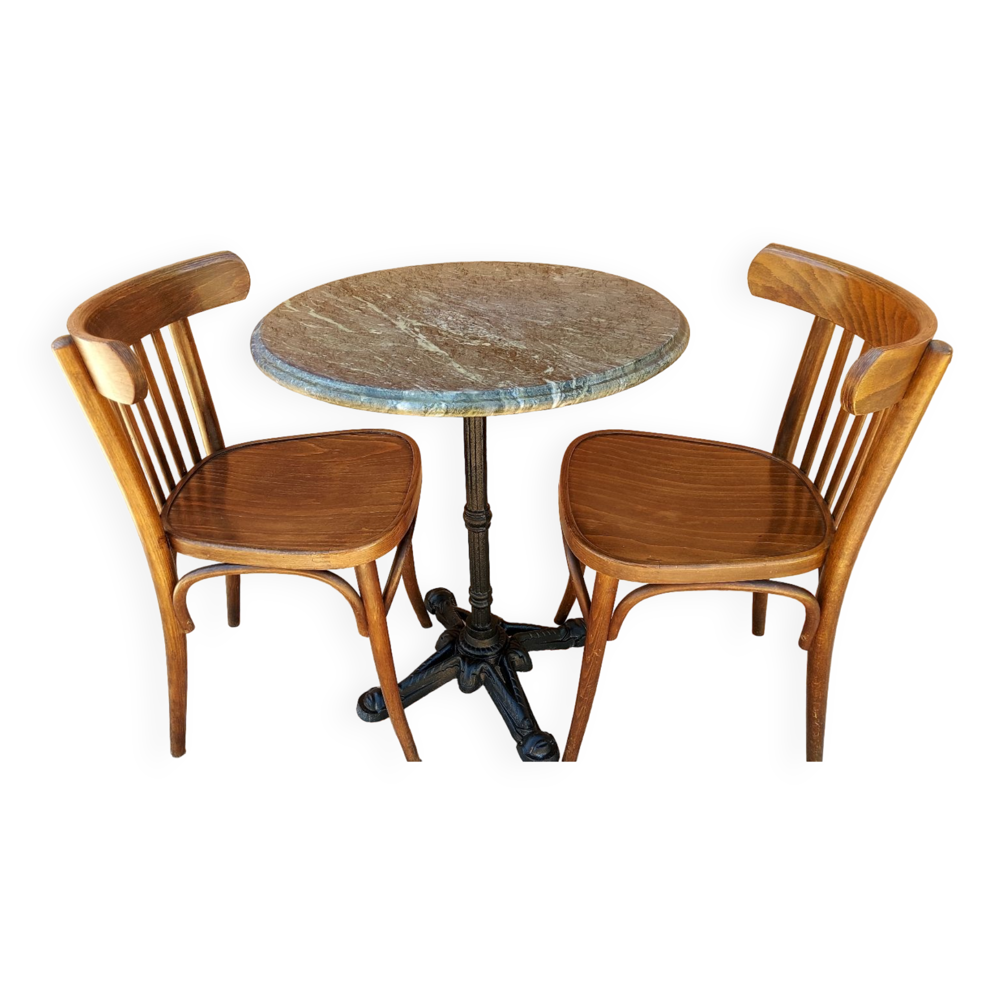 Vintage marble gueridon table 1980s