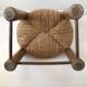 Solid wood straw chair