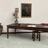 Large writing table from the 1940s in solid oak