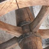Old wheelbarrow wheel