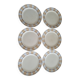 6 antique flat plates Model Poitou from Sarreguemines