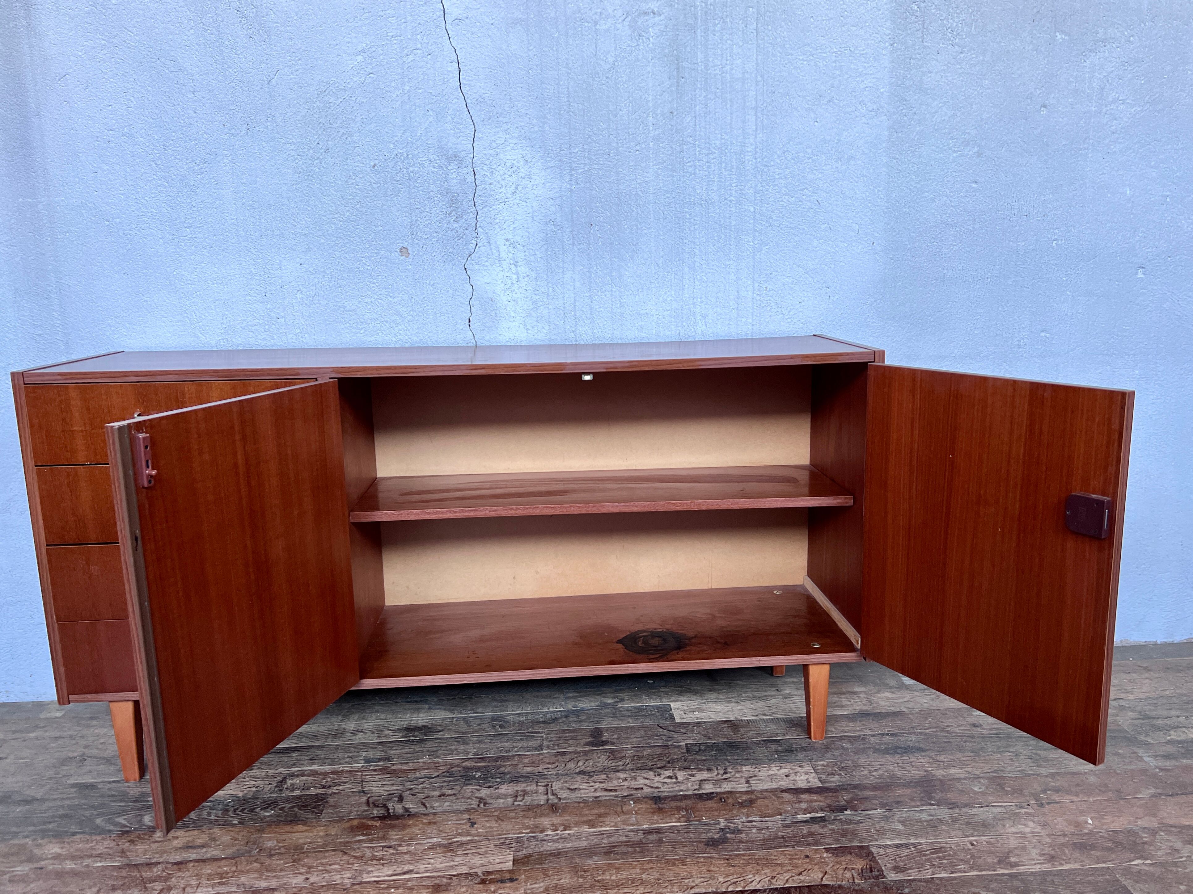 Vintage teak row from the 1960s