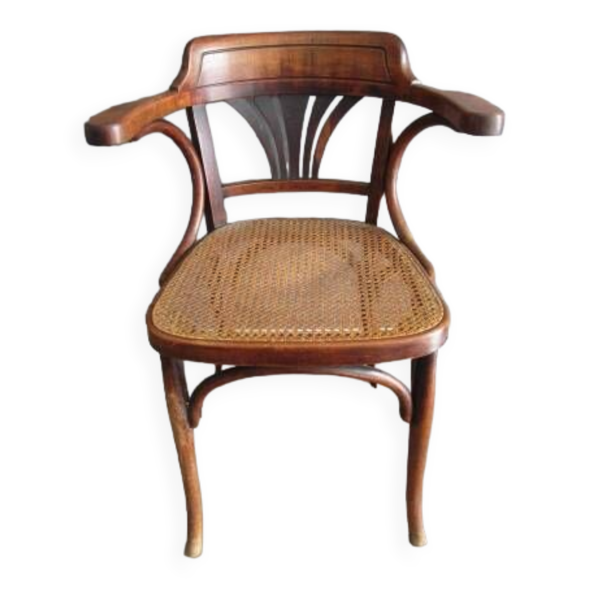 Antique armchair in curved wood - Eastern Europe