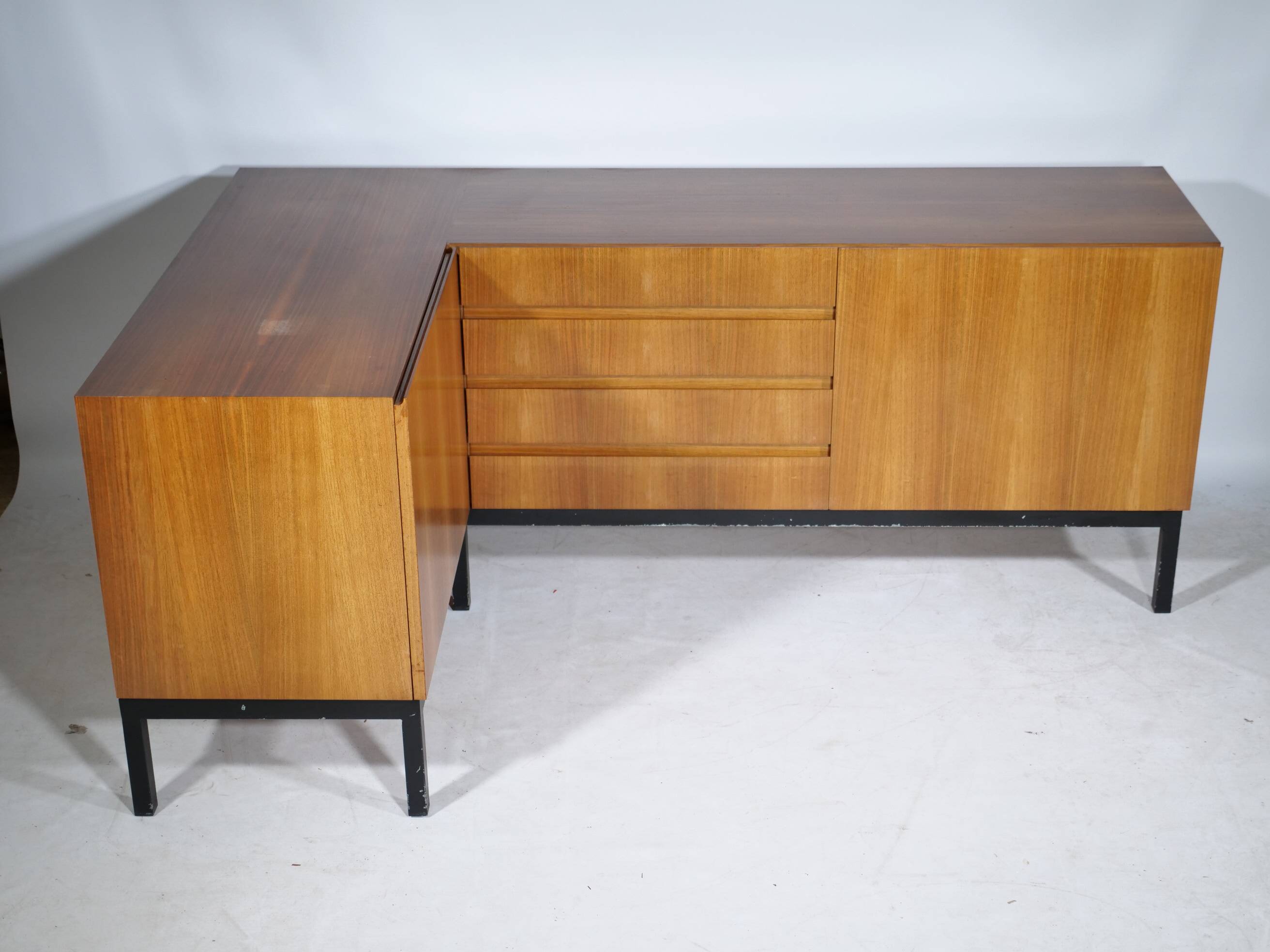 Mid-Century Corner Sideboard from the 1960s