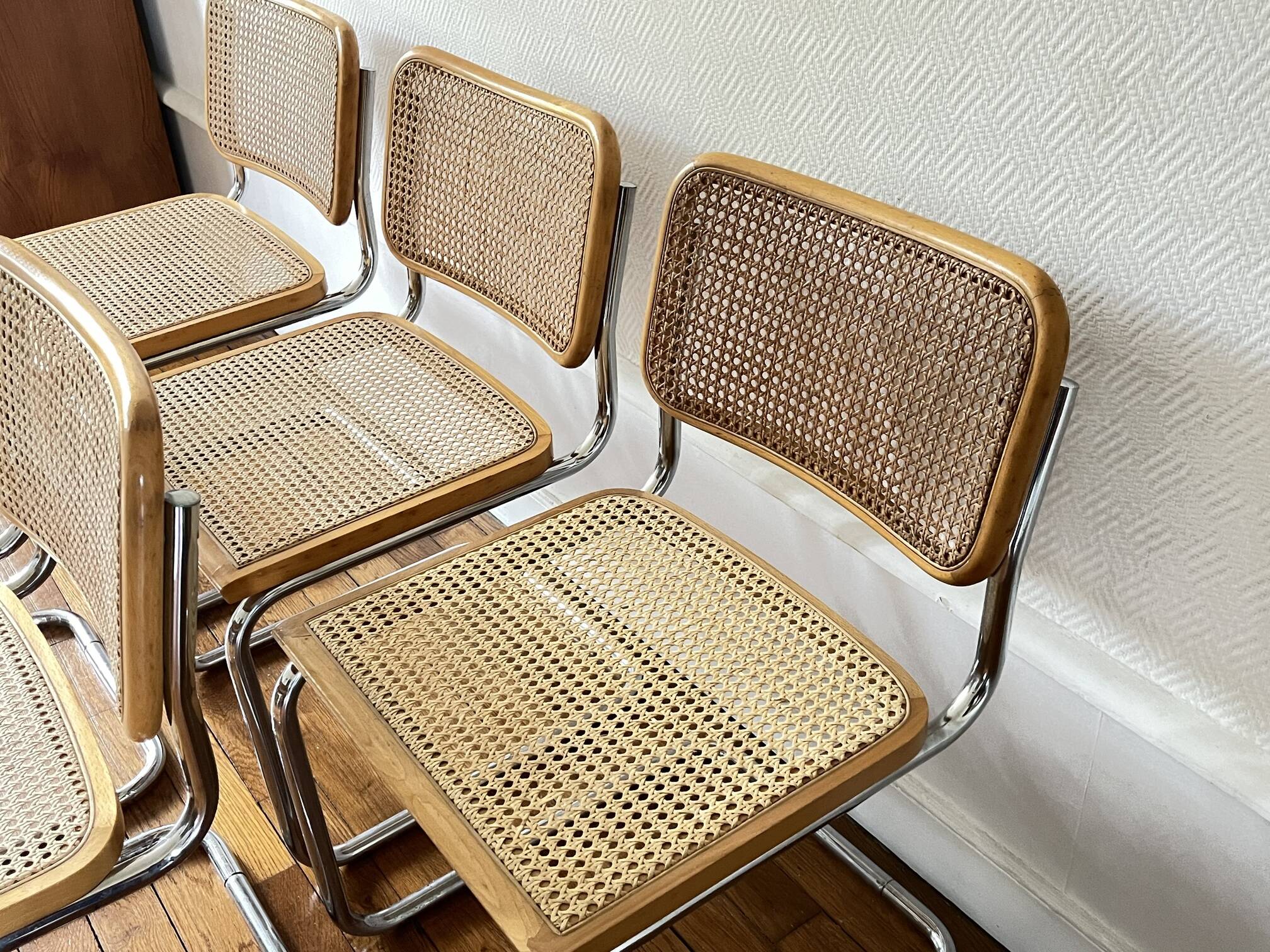 Lot of 5 cesca b32 by marcel breuer made in italy
