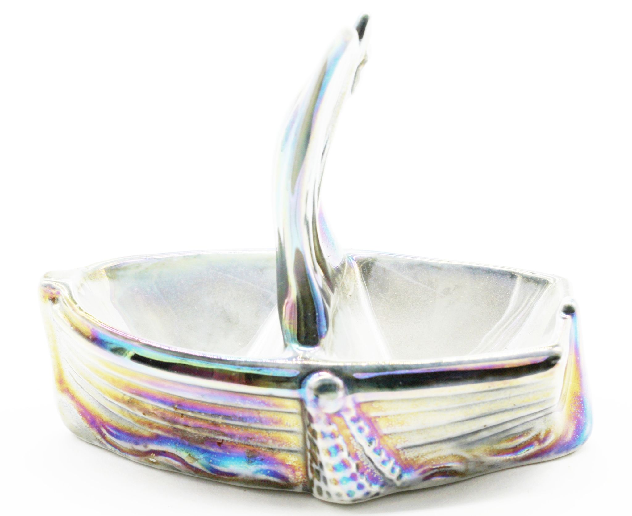 Former salt shaker porcelain boat