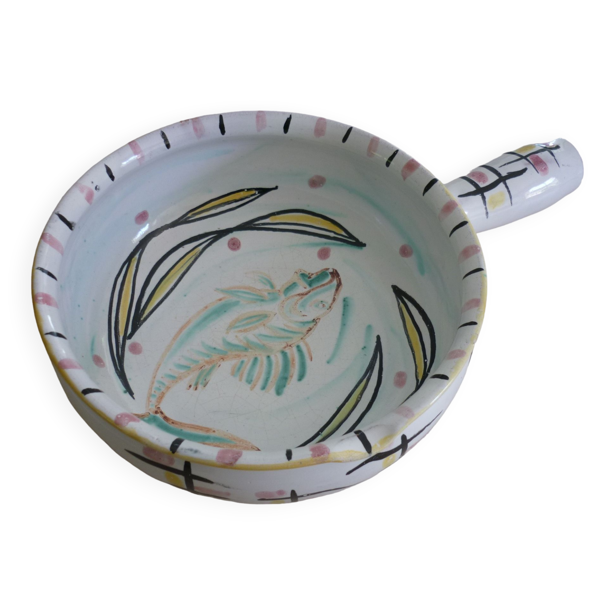 Seaweed and fish dish/pan Vallauris