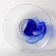 Vintage Blue Swirl Glass Fruit Bowl / Bormioli Rocco / Italy / 1990s