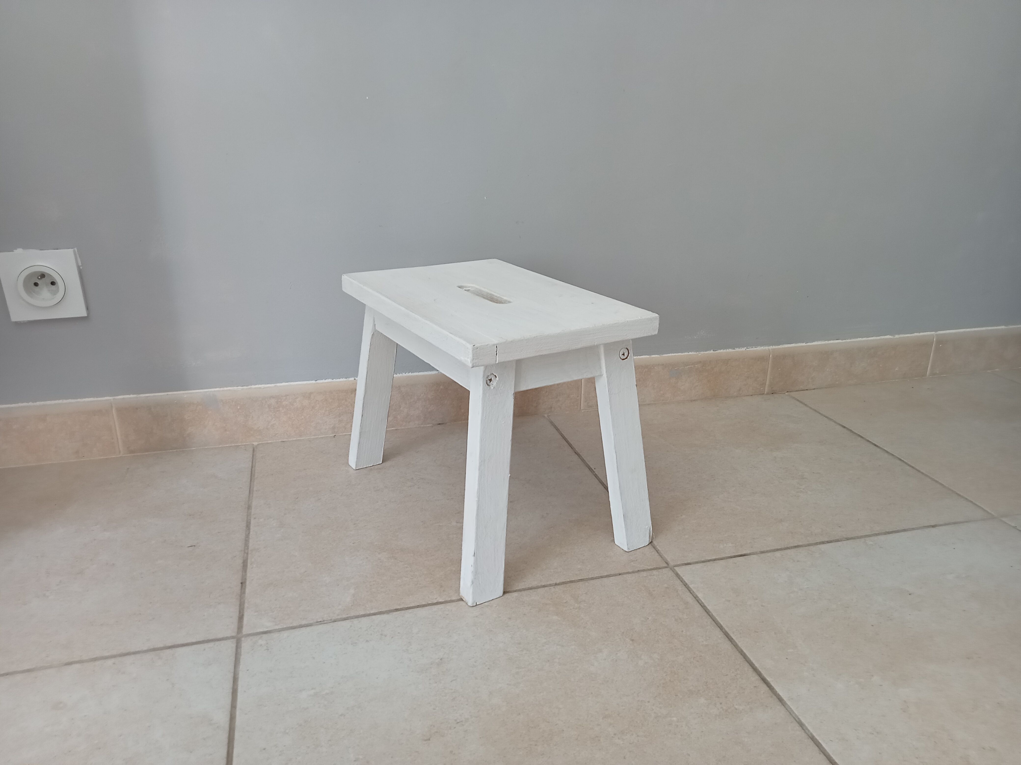 Vintage plant carry stool