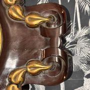 Miroir acajou 1950