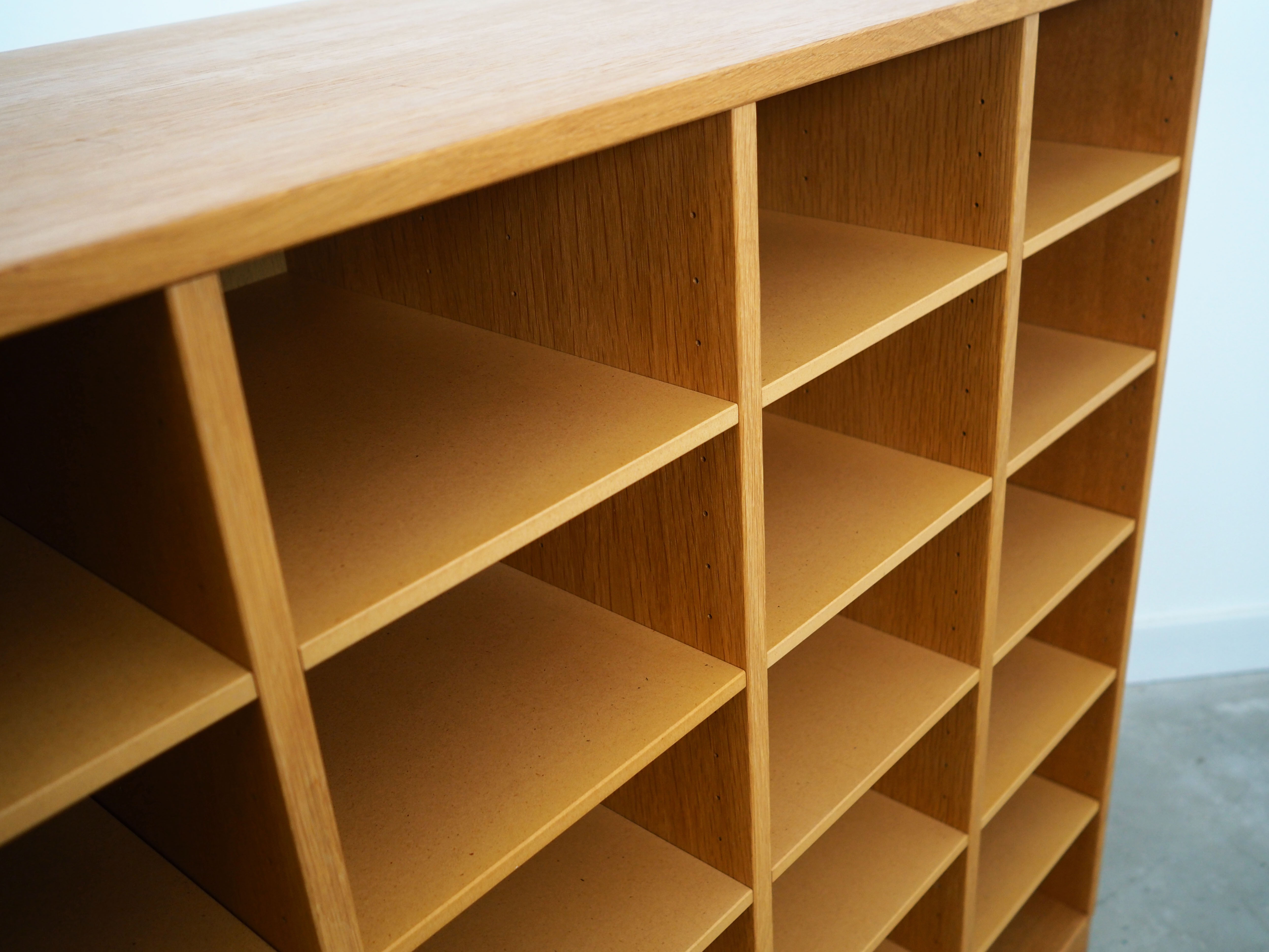 Ash bookcase, Danish design, 1960s, manufactured by SKM