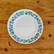 Set of 5 vintage dessert plates with blue flowers from the 70s.