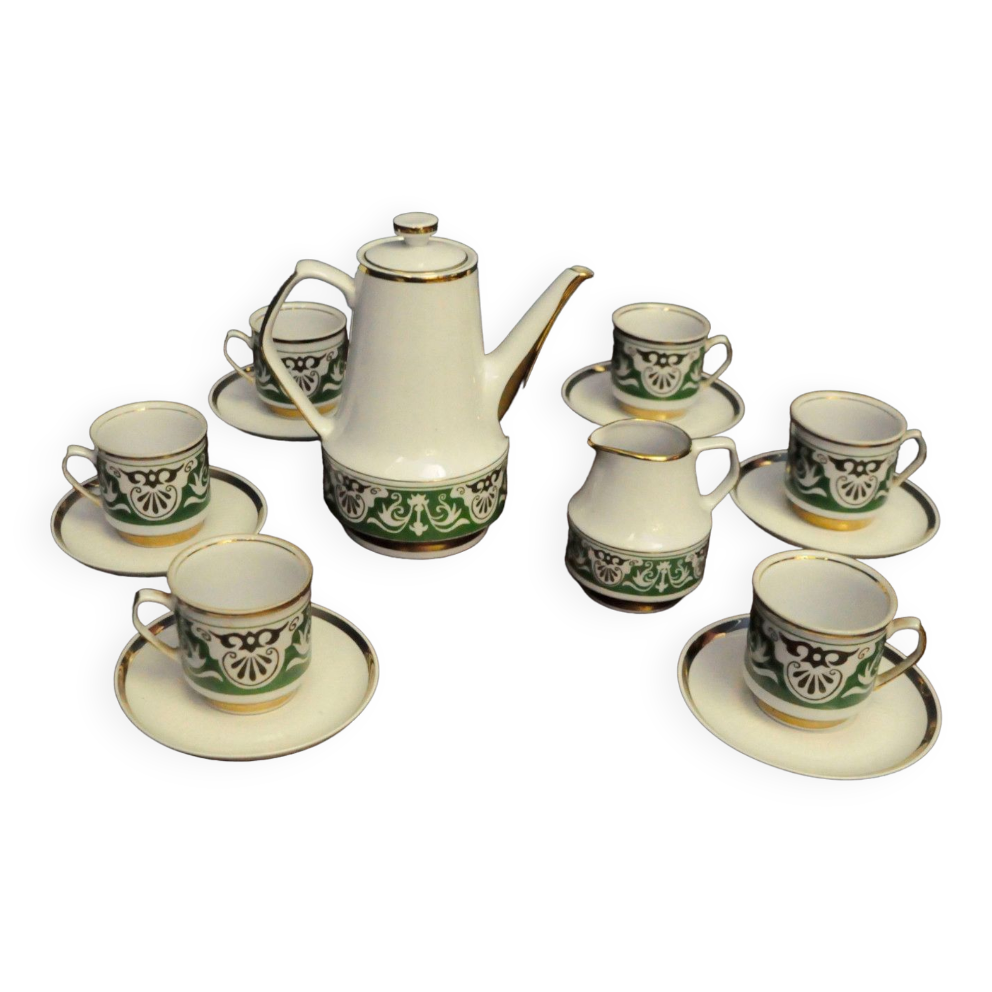Chodziez Poland PRL coffee service