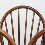 8 chaises Windsor en bois, années 70