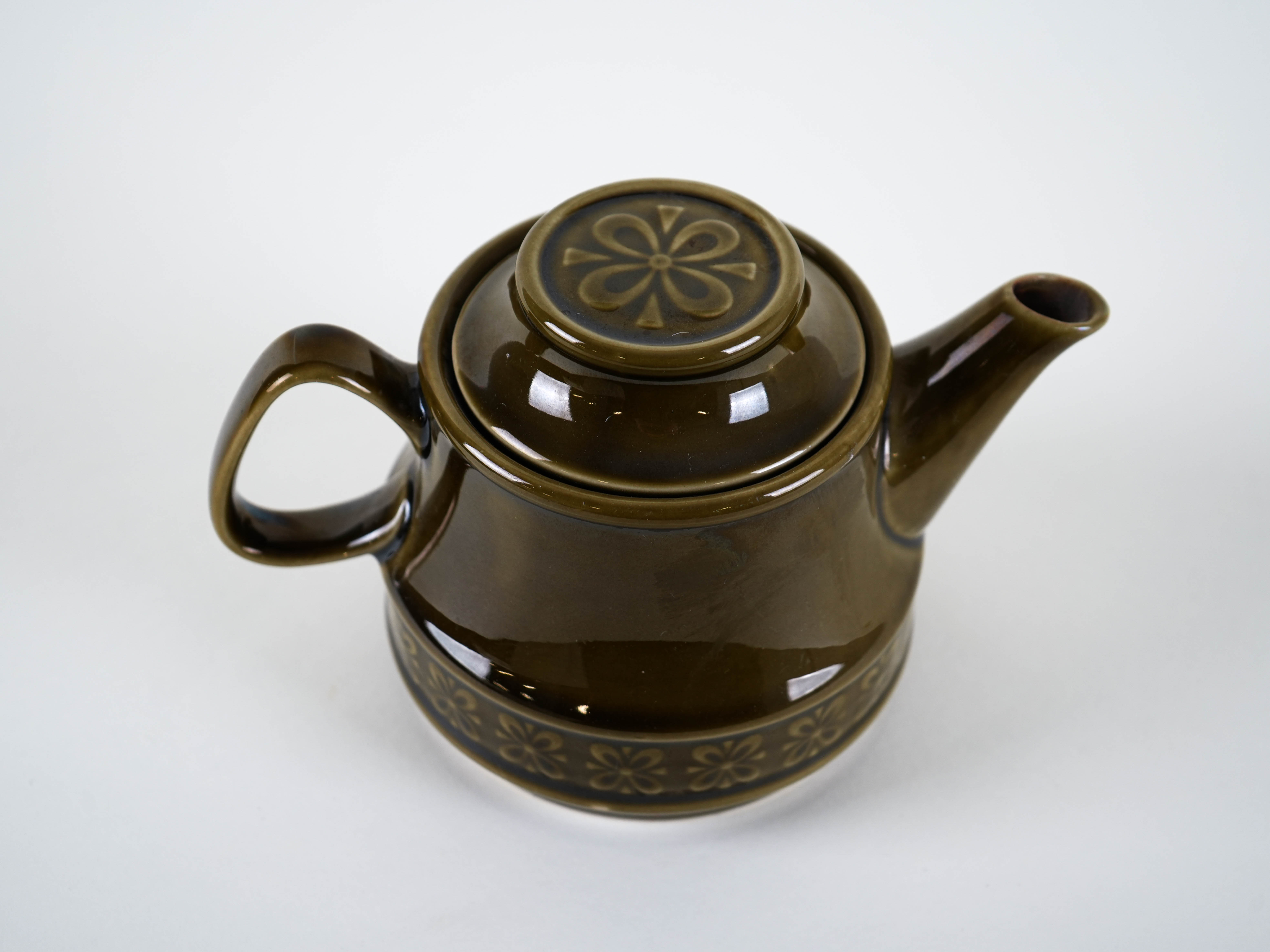 Ceramic teapot, Polish design, 1980s, made in Poland