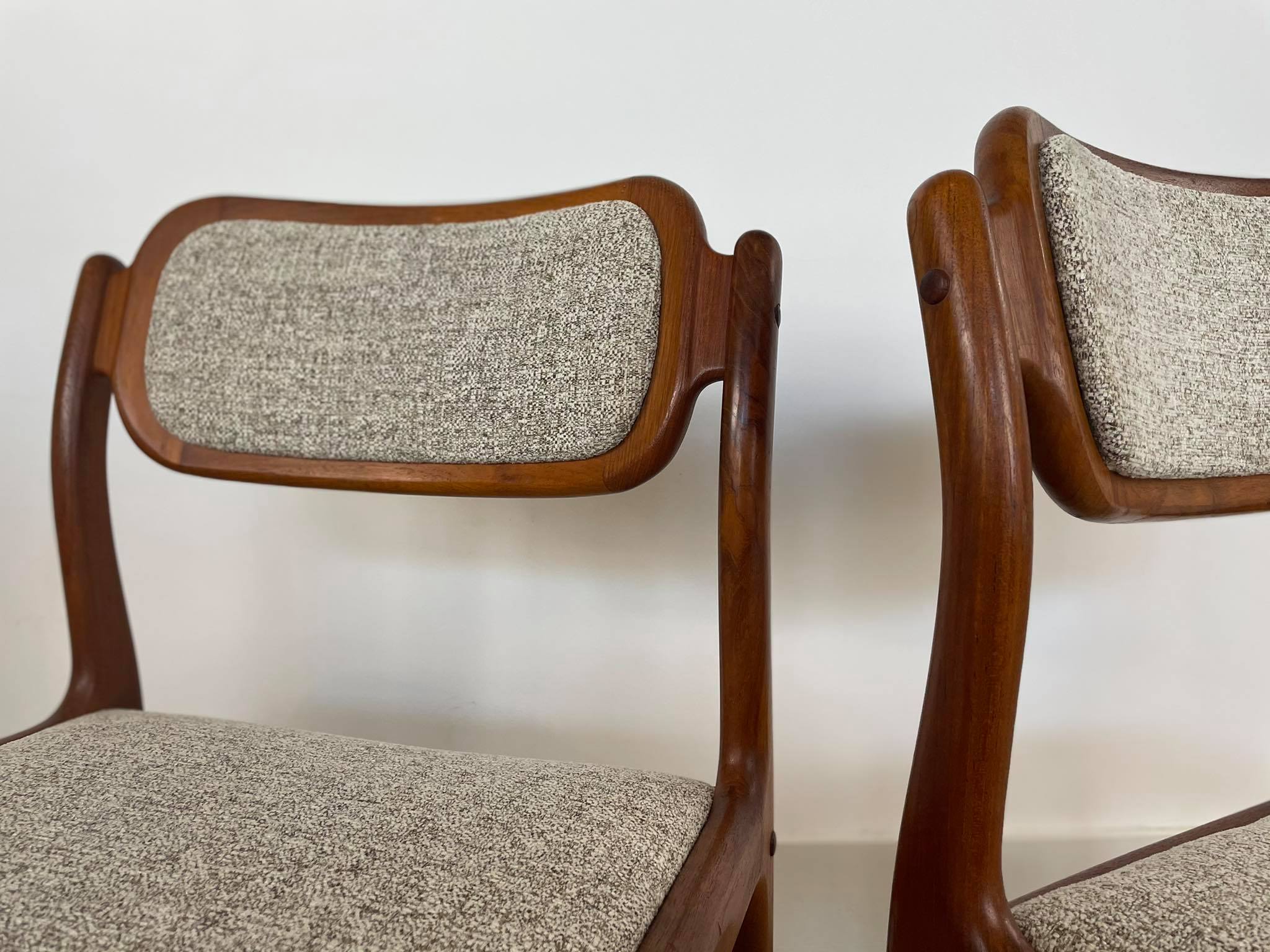 Set of 4 rosewood chairs Johannes Andersen