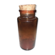 Amber pharmacy bottle made of old bubbled glass