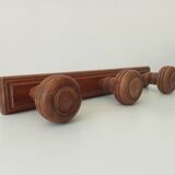 Rustic vintage wall coat rack