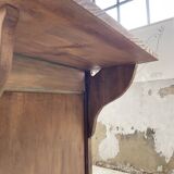 Two-sided central island counter in pine 220cm