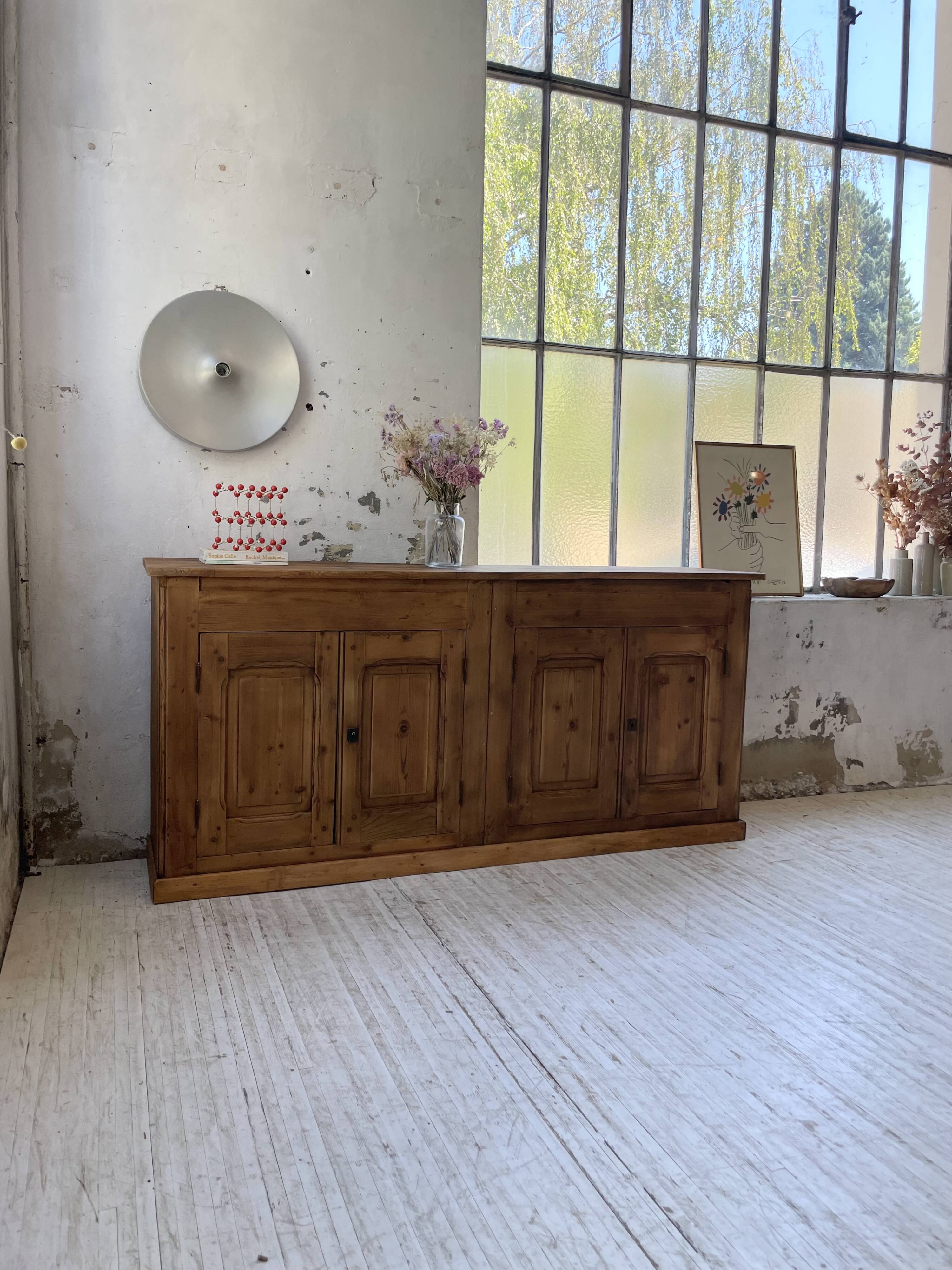 2m pine craft furniture sideboard