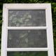 Door vintage translucent glazing