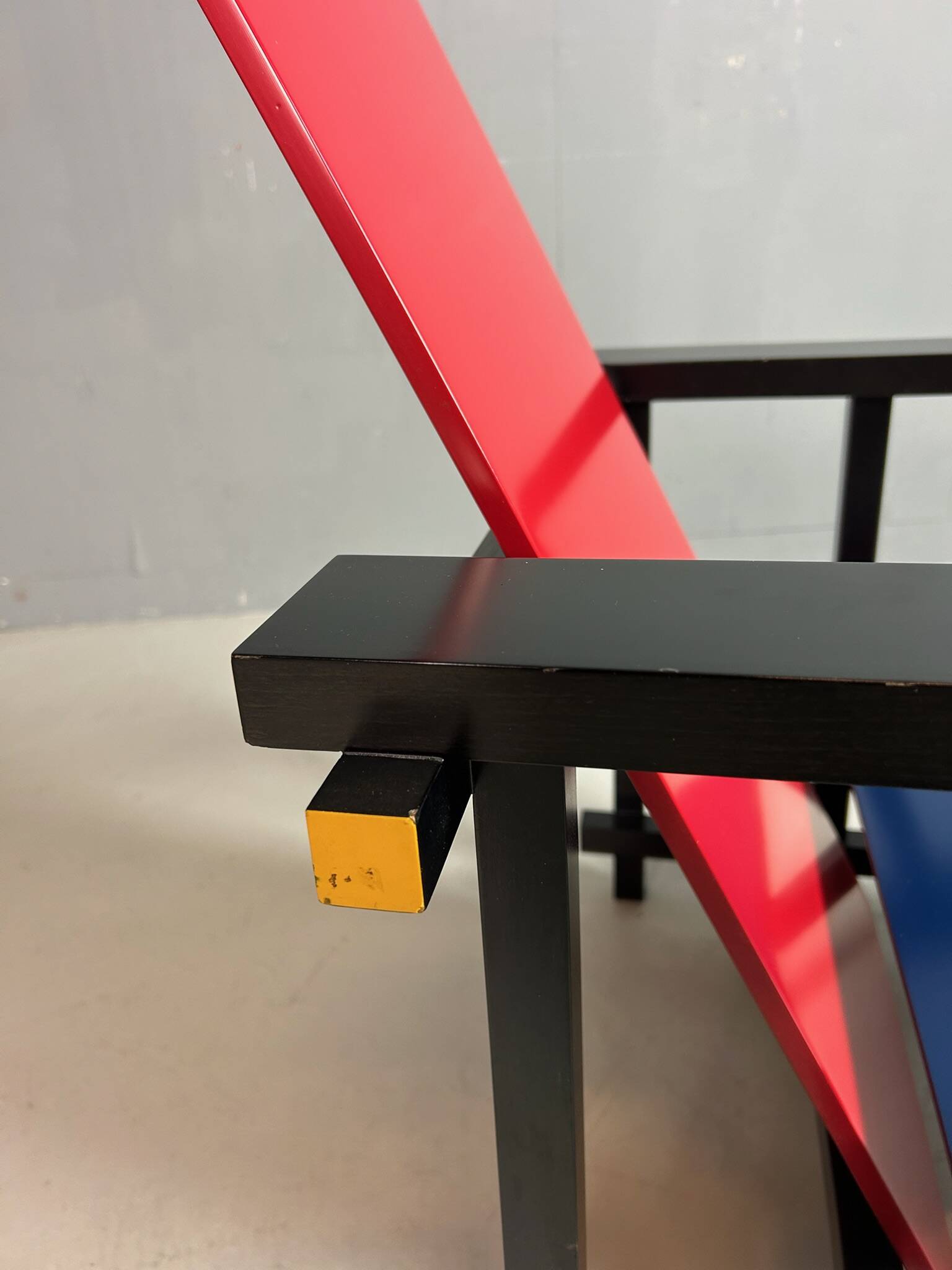 Gerrit Rietveld Red and Blue Chair by Cassina