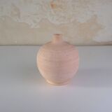 Unglazed ceramic ball vase