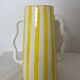 Handmade abstract wavy ceramic vase