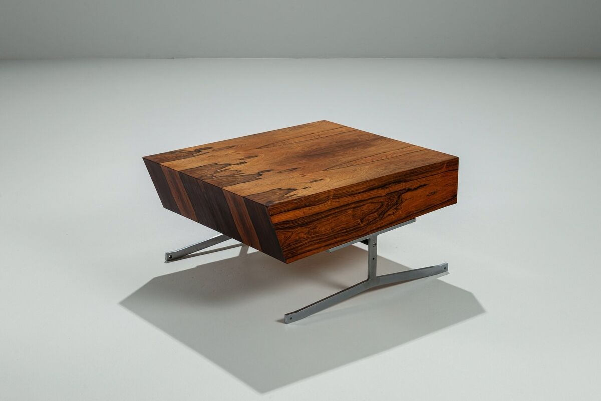 Unusual chest of drawers in rosewood mid-century Denmark 1960