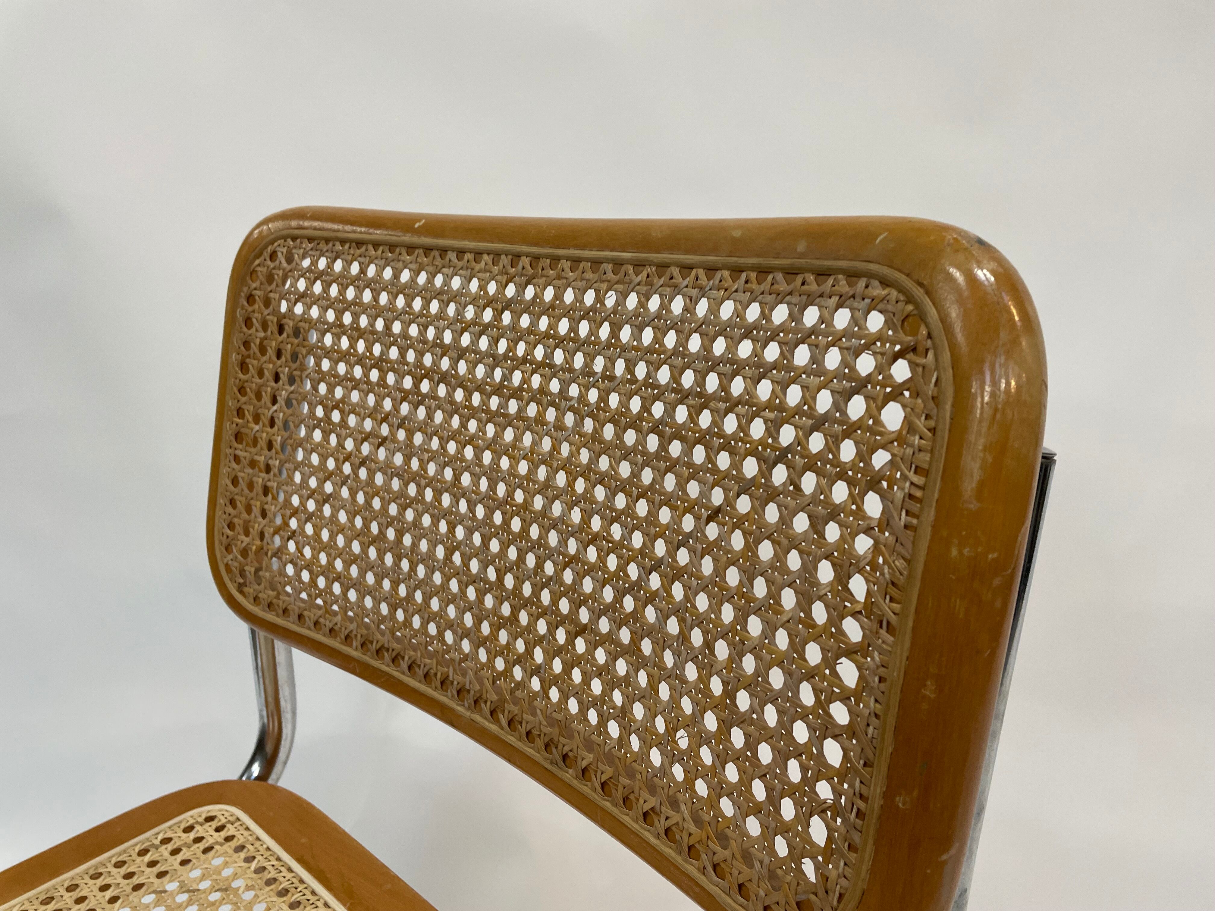 Cesca design chair b32 model in chrome