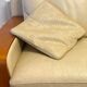 2 sofas 2 seats B&B Italia, cream leather and wood