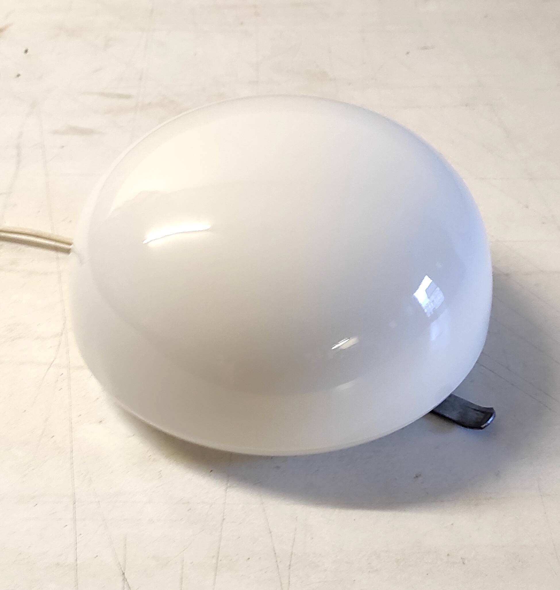 Opaline globe ceiling or wall light 20 cm - mid-20th century