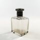 Art Deco hip flask, crystal, France, 1930s