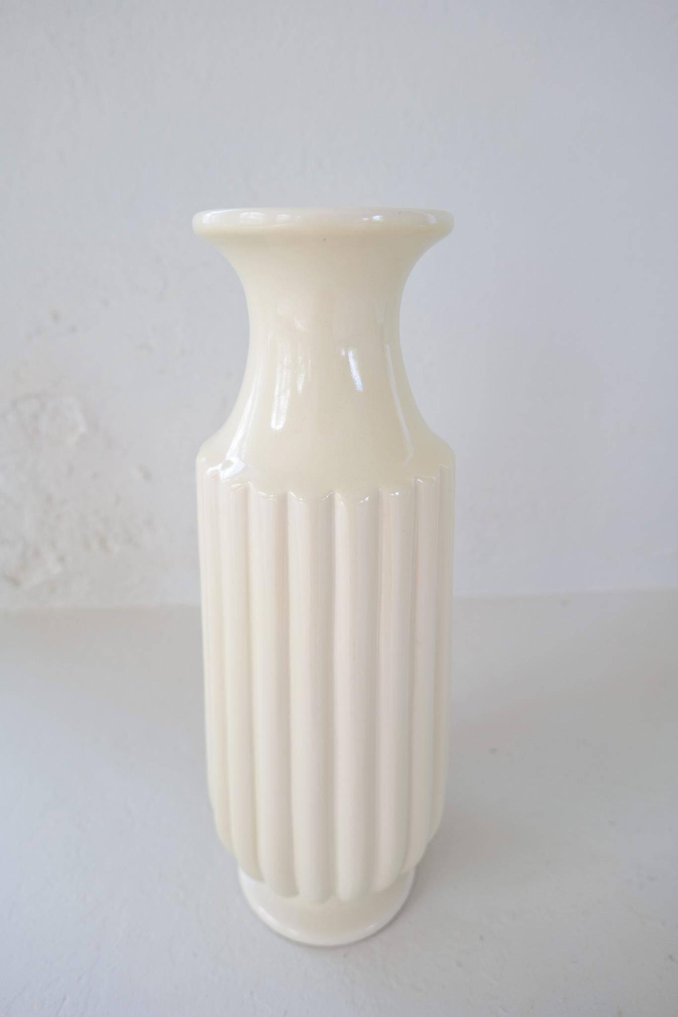 Vase Art Déco en Céramique sur Pied Bo Fajans Ewald Dahlskog, Suède, 1940s
