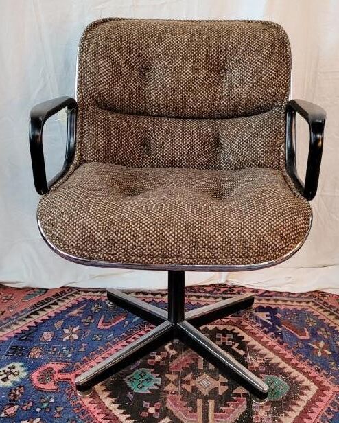Pollock armchair for Knoll, wool fabrics 70s