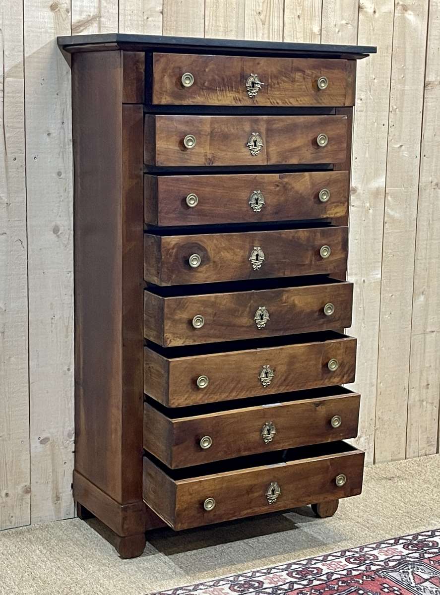 Chiffonnier Restoration XIXth in walnut