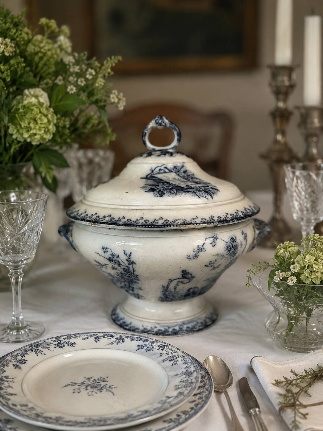 Ironstone soup tureen