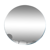 Miroir biseauté rond à poser
