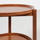Midcentury danish trolley with 2 serving trays in teak 1960s