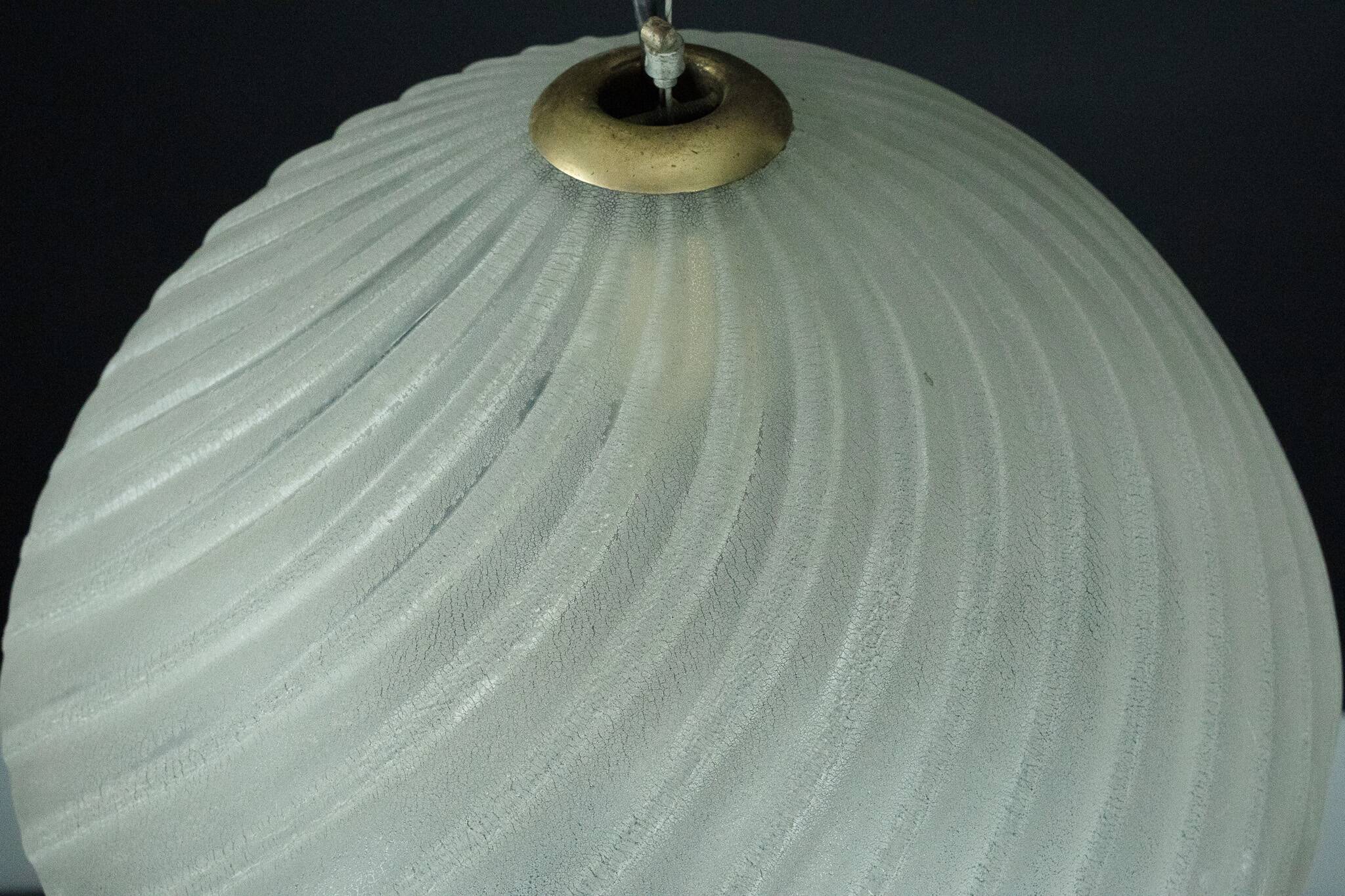Barbini Murano Glass Pendant Lamp, Early 1980s