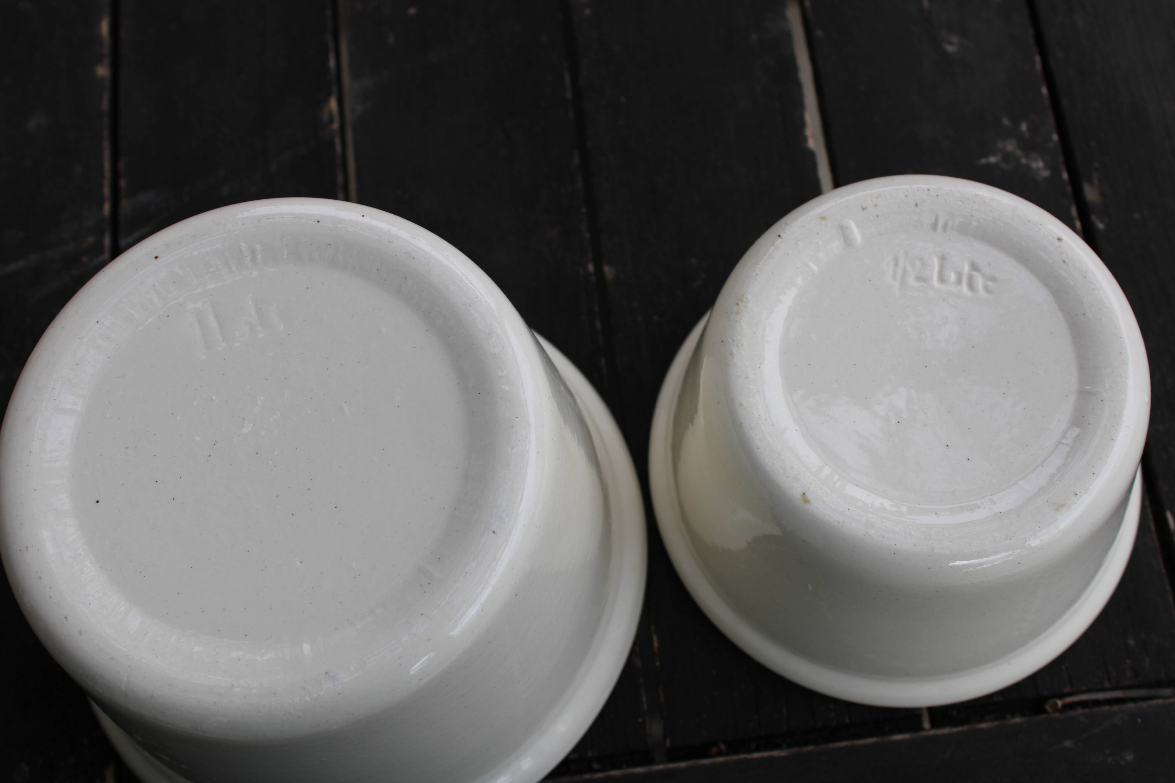 Two earthenware ramekins